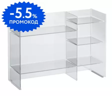 

Стеллаж «Laufen» Kartell by laufen 75/26 прозрачный