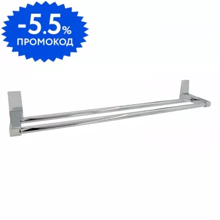 

Полотенцедержатель двойной «WasserKRAFT» Lopau K-6040 на стену хром