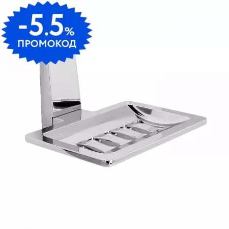 

Мыльница «WasserKRAFT» Lopau K-6069 на стену хром