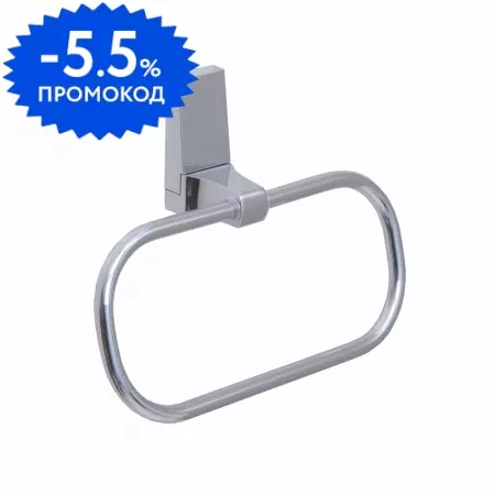

Полотенцедержатель «WasserKRAFT» Lopau K-6060 на стену хром