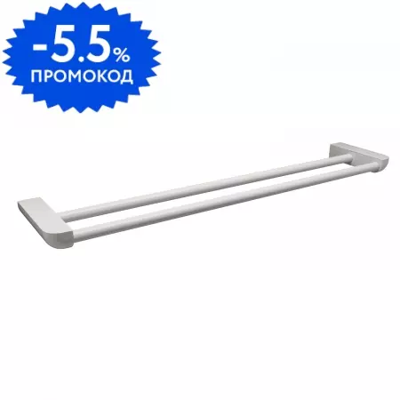 

Полотенцедержатель двойной «WasserKRAFT» Kammel K-8340W на стену белый