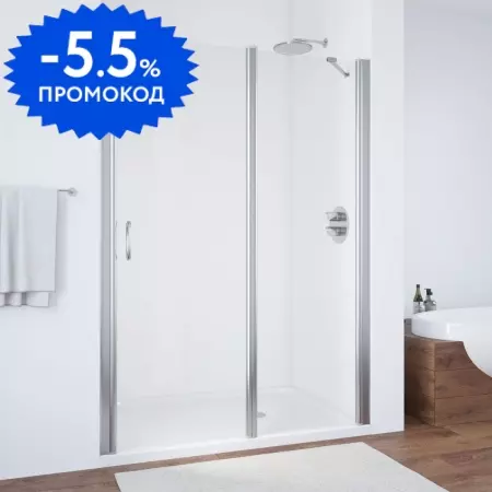 

Душевая дверь «Vegas Glass» EP-F-1 145/189 прозрачная/глянцевый хром правая
