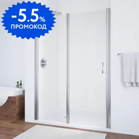 

Душевая дверь «Vegas Glass» EP-F-1 150/189 прозрачная/глянцевый хром левая