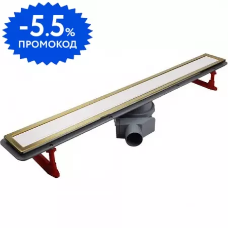 

Душевой лоток «Pestan» Confluo Premium Line 300 13100119 боковой выпуск White Glass/Gold