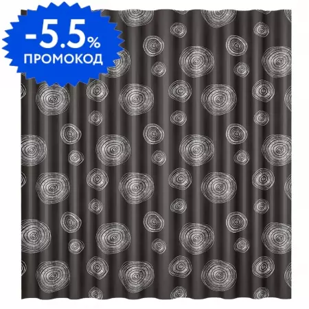 

Штора для ванной «WasserKRAFT» Eidar SC-33301 180/200 серая