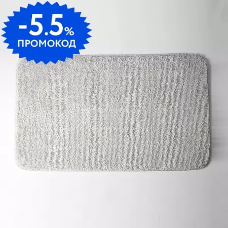 

Коврик для ванной «WasserKRAFT» Vils BM-1021 75/45 резина, микрофибра Smoke