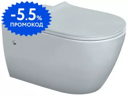 

Подвесной унитаз безободковый «Berges Wasserhaus» Mascon Rimless 082128 белый с сиденьем дюропласт с микролифтом