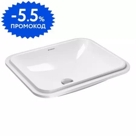 

Раковина «Geberit» Variform 58/49 500.766.01.2 фарфоровая белая