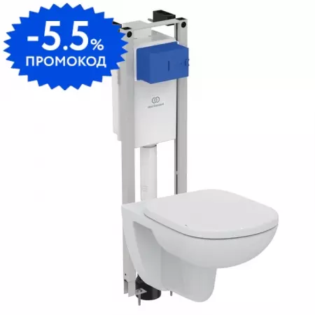 

Комплект инсталляция с унитазом «Ideal Standard» Prosys Tempo W440101 белый