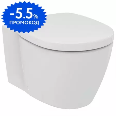 

Подвесной унитаз «Ideal Standard» Connect E771801 (E712701) белый с сиденьем дюропласт с микролифтом белое