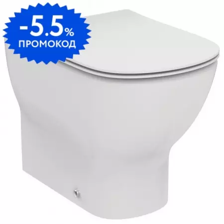 

Приставной унитаз безободковый «Ideal Standard» Tesi AquaBlade T007701 (T352801) белый с сиденьем дюропласт белое