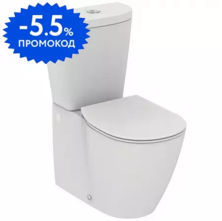 

Унитаз компакт «Ideal Standard» Connect E803701/E785601 (E772401) белый с сиденьем дюропласт с микролифтом белое