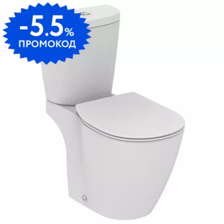 

Унитаз компакт «Ideal Standard» Connect E803601/E785601 (E772401) белый с сиденьем дюропласт с микролифтом белое