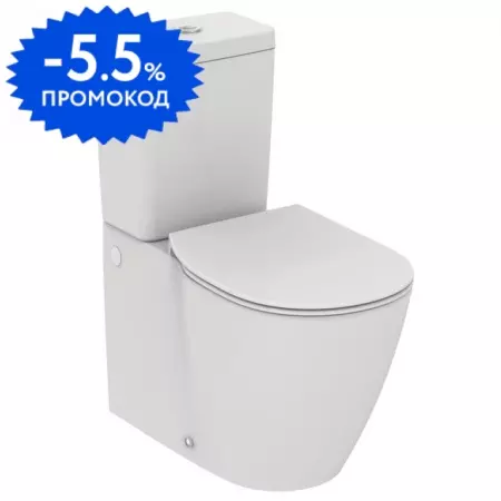 

Унитаз компакт безободковый «Ideal Standard» Connect AquaBlade E039701/E797001 (E772301) белый с сиденьем дюропласт белое