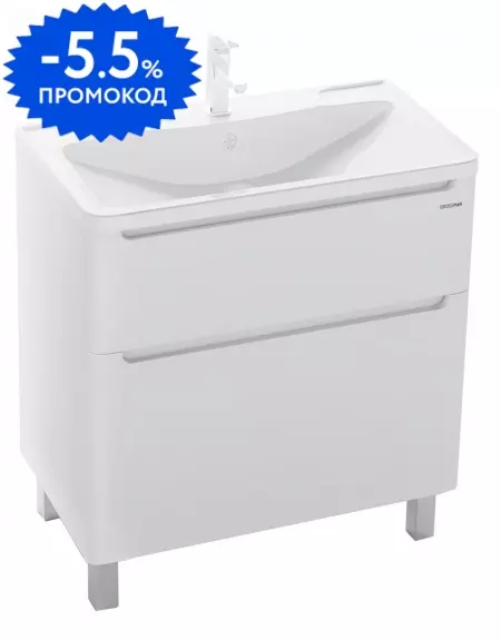 

Тумба с раковиной «Grossman» Адель 80 (Адель 80) белая