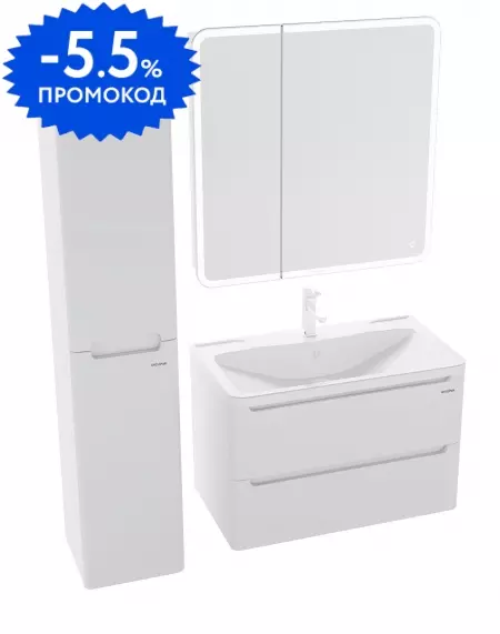 

Мебель для ванной подвесная «Grossman» Адель 80 белая