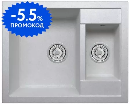 

Мойка для кухни «Tolero» Classic R-109 62/50 №001 искусственный камень серый металлик