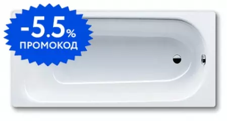 

Ванна стальная «Kaldewei» Saniform Plus 372-1 160/72 perl-effekt без опор без сифона белая