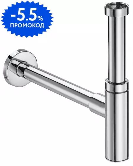 

Сифон для раковины «Roca» Aqua 7506403810 хром