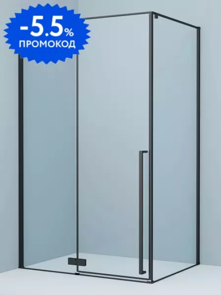 

Душевой угол-ограждение «Iddis» Slide SLI6BS2i23 120/90 прозрачный/чёрный прямоугольный без поддона универсальный