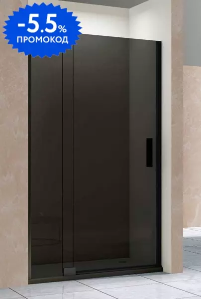

Душевая дверь «Vincea» Extra VDP-1E1112CGB 120/200 тонированная/чёрная универсальная