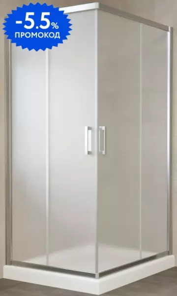 

Душевой угол-ограждение «Vegas Glass» ZA-F Tur Novo 110/90 прозрачный/глянцевый хром без поддона универсальный