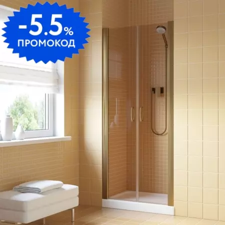 

Душевая дверь «Vegas Glass» E2P Lux 80/199,5 бронза/бронза универсальная