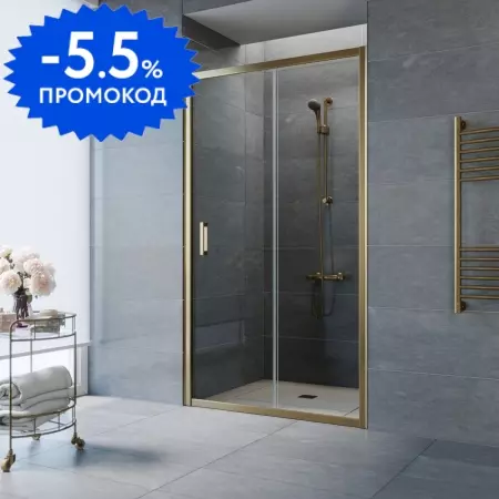 

Душевая дверь «Vegas Glass» ZP Tur Novo 105/200 прозрачная/бронза универсальная