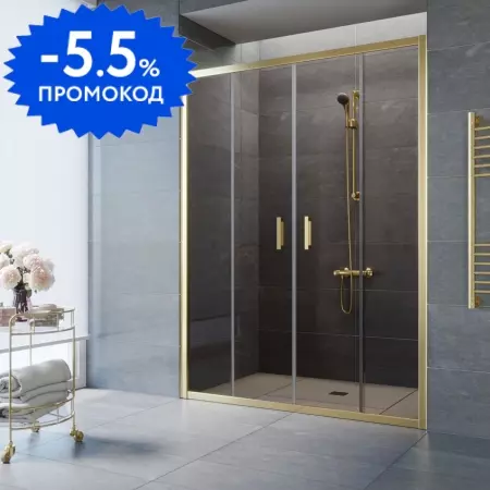 

Душевая дверь «Vegas Glass» Z2P Tur Novo 150/200 бронза/глянцевое золото универсальная