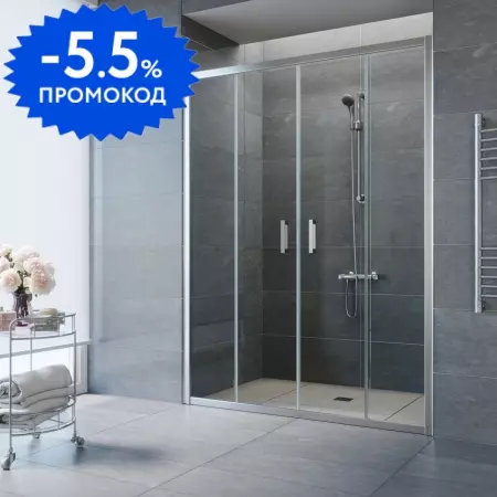 

Душевая дверь «Vegas Glass» Z2P Tur Novo 200/200 прозрачная/глянцевый хром универсальная