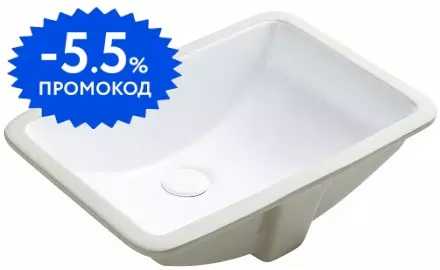 

Раковина «Aquatek» 53/38 AQ10491-00 фарфоровая белая