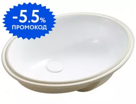 

Раковина «Aquatek» 46/38 AQ0181-00 фарфоровая белая