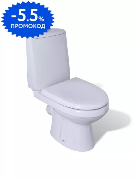 

Унитаз компакт «Оскольская керамика» Лея белый с сиденьем дюропласт белый