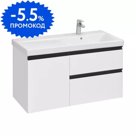 

Тумба с раковиной «Roca» Domi new 100 (The Gap Plus 100/46 3270ME004) подвесная белый глянец правая