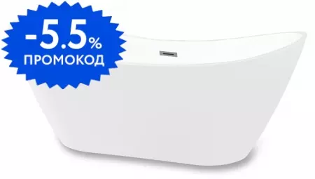

Ванна акриловая «Swedbe» 180/74 с ножками с сифоном белая