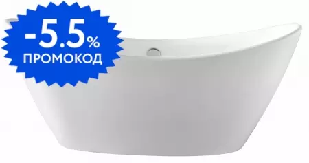 

Ванна акриловая «Swedbe» 170/76 с ножками с сифоном белая