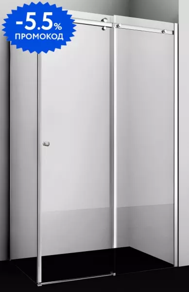 

Душевой угол-ограждение «WasserKRAFT» Vils 56R15 110/90 прозрачный/хром без поддона универсальный