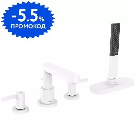 

Внешняя часть смесителя «Hansgrohe» Finoris 76444700 белая матовая