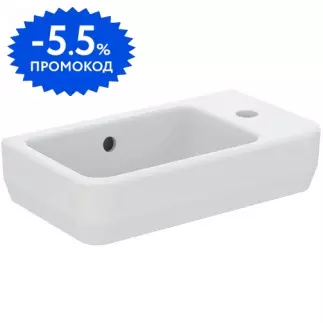 Раковина «Ideal Standard» i.life S 45/25 T458601 фаянсовая белая правая