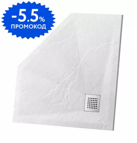 

Душевой поддон «Vincea» VST-4SP9090W 90/90 низкий из литьевого мрамора многоугольный белый матовый без сифона