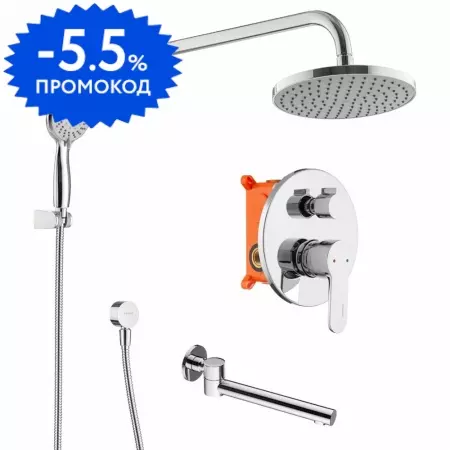 

Душевая система «Swedbe» Platta 5544 хром