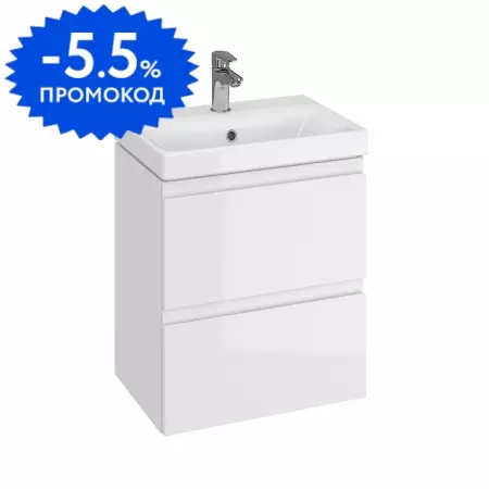 

Тумба с раковиной «Cersanit» Moduo 50 Slim 64124 (Moduo 50 Slim) подвесная белая
