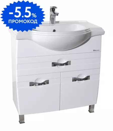 

Тумба с раковиной «Bellezza» Абрис 80 (Классик 80) белая