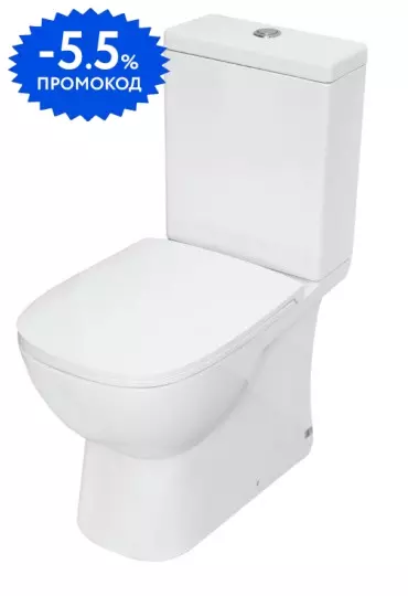 

Унитаз компакт «Sanita Luxe» Quadro DM Slim QDRSLCC01151022 белый с сиденьем дюропласт с микролифтом белое
