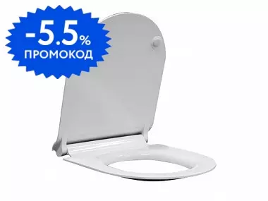 

Сиденье для унитаза «GSI» MS86CSN11 ультратонкое дюропласт с микролифтом белое
