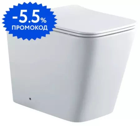 

Приставной унитаз безободковый «Aquatek» Либра New AQ1908N-00 белый с сиденьем дюропласт с микролифтом белое