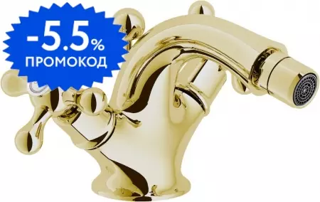 

Смеситель для биде «Nobili» Grazia GRC5119/6GDP с донным клапаном золото