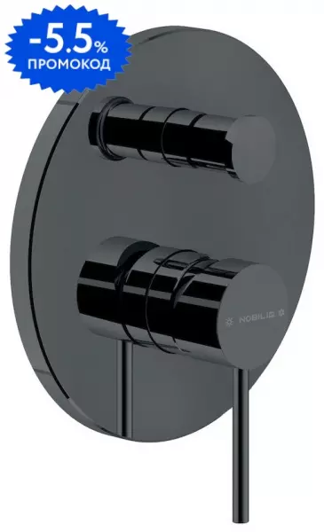 

Внешняя часть смесителя «Nobili» Velis VE125100/EFLP чёрная