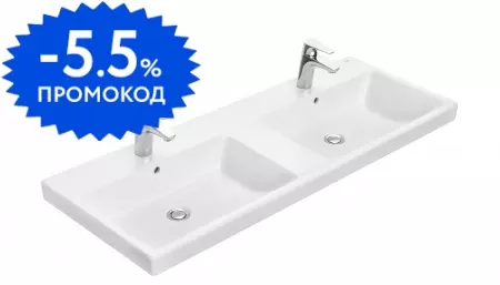 

Раковина двойная «Roca» The Gap 120 белая