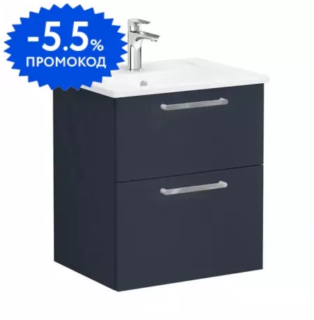 

Тумба с раковиной «Vitra» Root 60 (60/47) подвесная матовый тёмно-синий